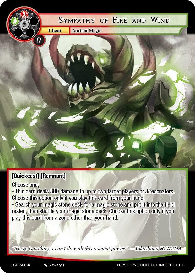 Sympathy of Fire and Wind (TSD2-014) [Starter Deck: Yokoshima] - POKÉ JEUX