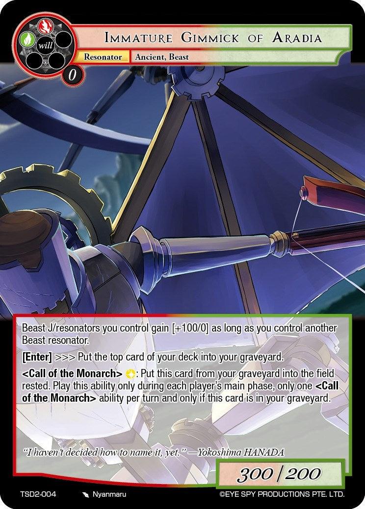 Immature Gimmick of Aradia (TSD2-004) [Starter Deck: Yokoshima] - POKÉ JEUX