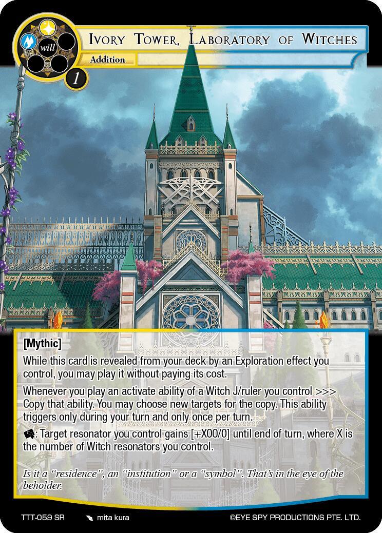 Ivory Tower, Laboratory of Witches (TTT-059 SR) [Thoth of the Trinity] - POKÉ JEUX