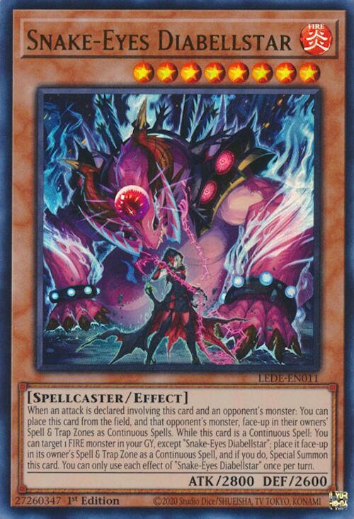 Snake-Eyes Diabellstar [LEDE-EN011] Ultra Rare - POKÉ JEUX