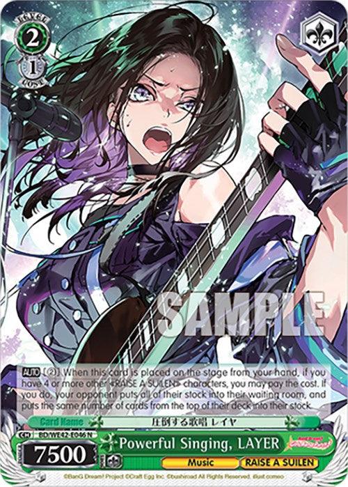 Powerful Singing, LAYER (BD/WE42-E046 N) [BanG Dream! Girls Band Party! Countdown Collection] - POKÉ JEUX