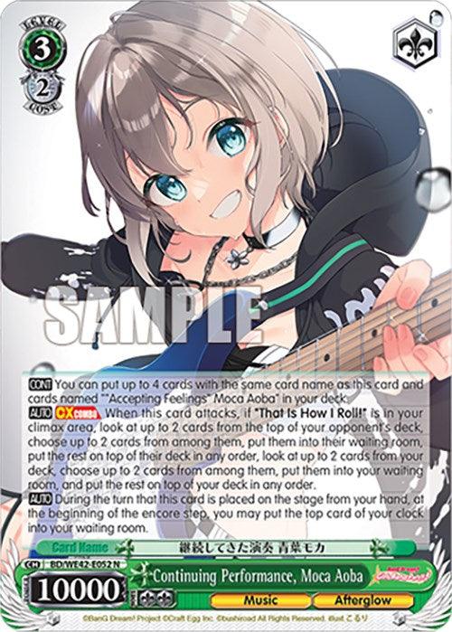 Continuing Performance, Moca Aoba (BD/WE42-E052 N) [BanG Dream! Girls Band Party! Countdown Collection] - POKÉ JEUX