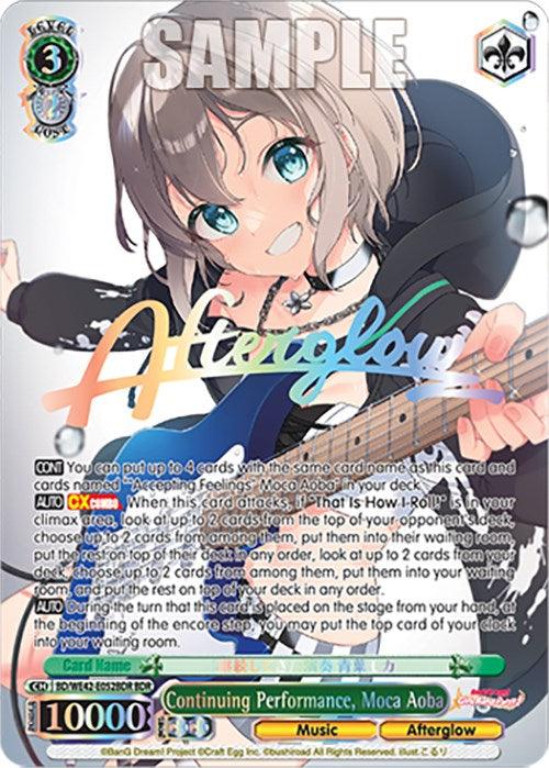 Continuing Performance, Moca Aoba (BD/WE42-E052BDR BDR) [BanG Dream! Girls Band Party! Countdown Collection] - POKÉ JEUX