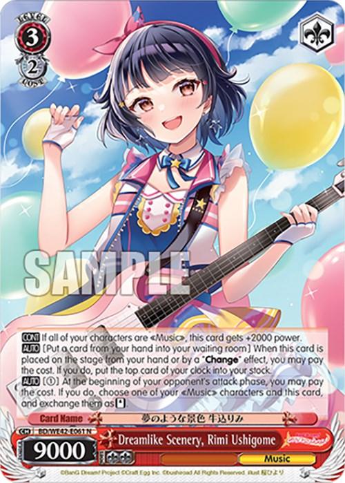 Dreamlike Scenery, Rimi Ushigome (BD/WE42-E061 N) [BanG Dream! Girls Band Party! Countdown Collection] - POKÉ JEUX
