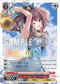 Like the Sun, Saya Yamabuki (BD/WE42-E062BDR BDR) [BanG Dream! Girls Band Party! Countdown Collection] - POKÉ JEUX