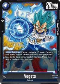 Vegeta (FB02-059) [Blazing Aura Pre-Release Cards] - POKÉ JEUX