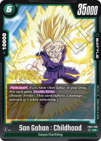 Son Gohan : Childhood (FB02-088) [Blazing Aura Pre-Release Cards] - POKÉ JEUX