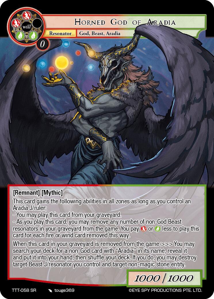 Horned God of Aradia (TTT-058 SR) [Thoth of the Trinity] - POKÉ JEUX