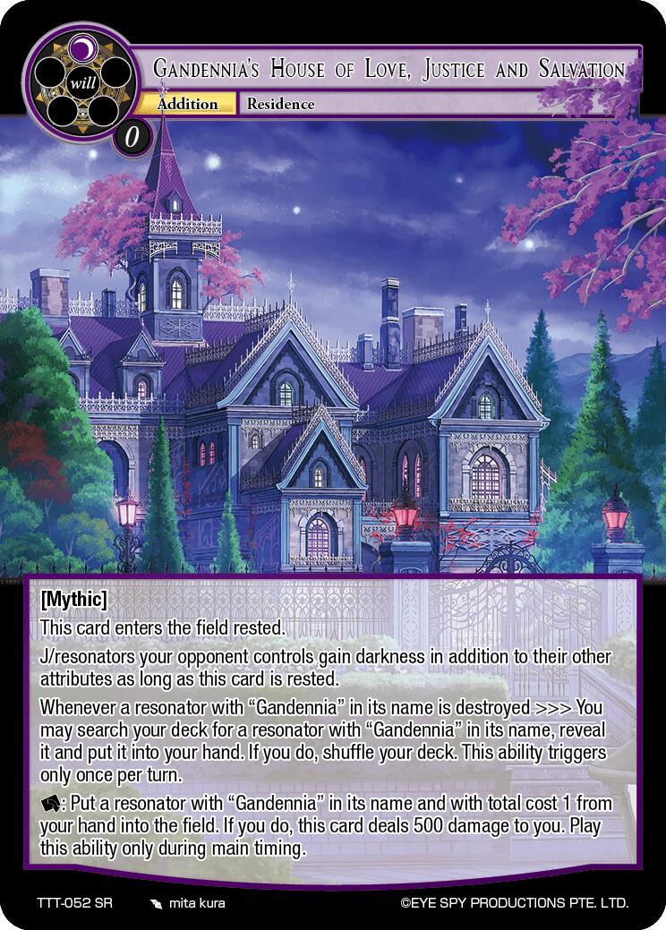 Gandennia's House of Love, Justice and Salvation (TTT-052 SR) [Thoth of the Trinity] - POKÉ JEUX