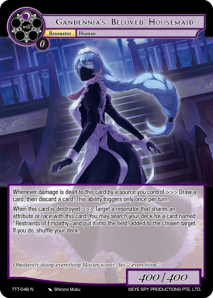 Gandennia's Beloved Housemaid (TTT-048 N) [Thoth of the Trinity] - POKÉ JEUX