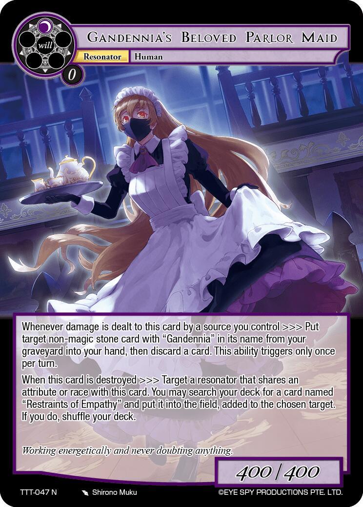 Gandennia's Beloved Parlor Maid (TTT-047 N) [Thoth of the Trinity] - POKÉ JEUX