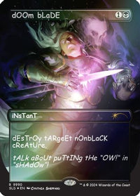 dOOm bLaDE (Rainbow Foil) (SLD-9990) - Secret Lair Drop Series Foil