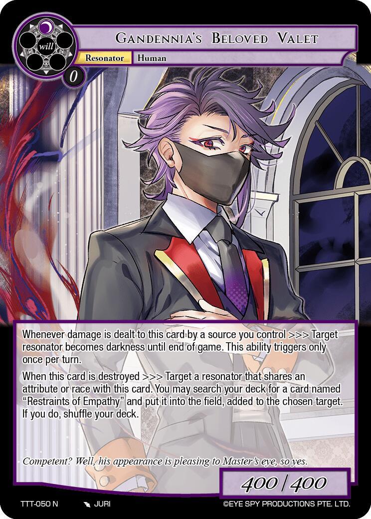 Gandennia's Beloved Valet (TTT-050 N) [Thoth of the Trinity] - POKÉ JEUX