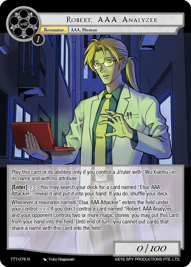Robert, AAA Analyzer (TTT-076 N) [Thoth of the Trinity] - POKÉ JEUX