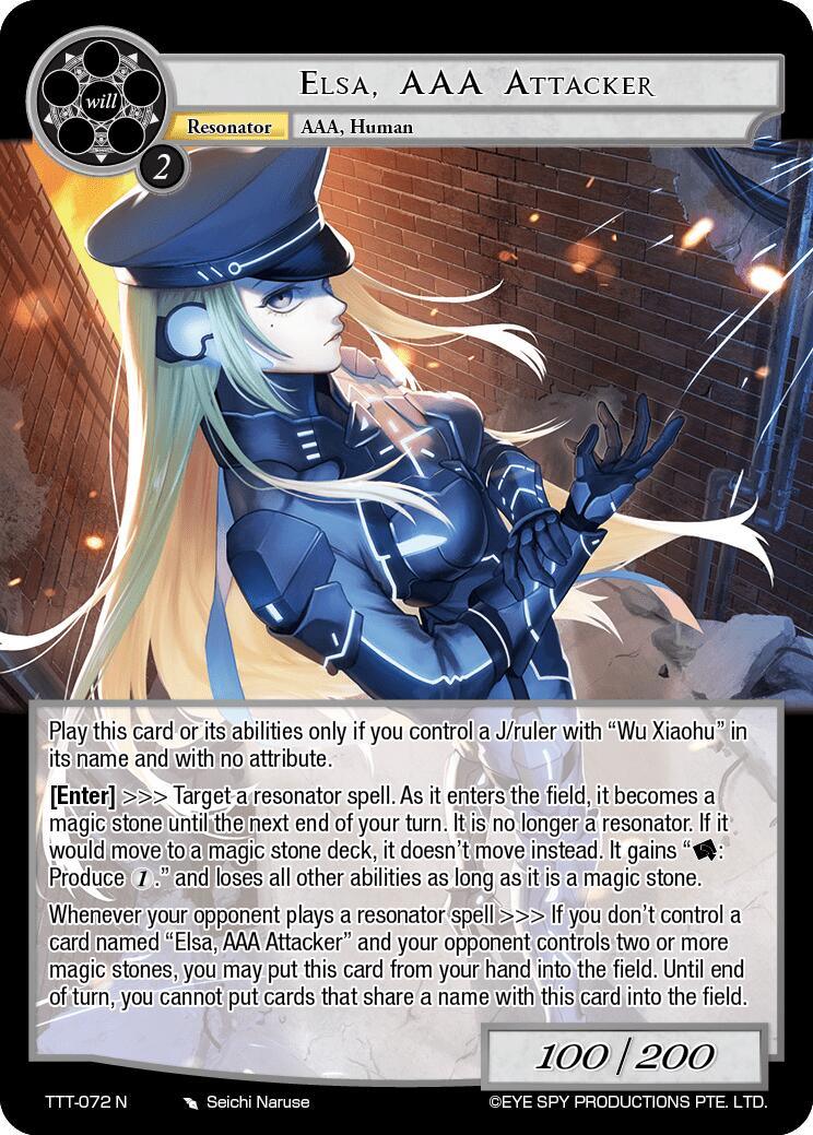 Elsa, AAA Attacker (TTT-072 N) [Thoth of the Trinity] - POKÉ JEUX