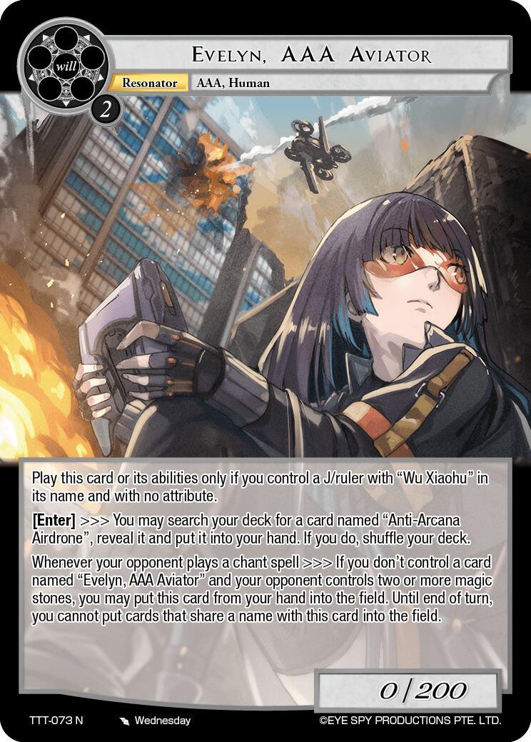 Evelyn, AAA Aviator (TTT-073 N) [Thoth of the Trinity] - POKÉ JEUX