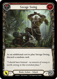 Savage Swing (Red) [WTR020-C] (Welcome to Rathe) Alpha Print Normal - POKÉ JEUX