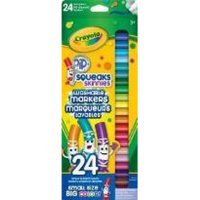 CRAYOLA - 24 PIP-SQUEAKS SKINNIES FINE LINE WASH. (Special Order)