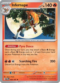 Infernape (33/167) - SV06 Twilight Masquerade Holofoil