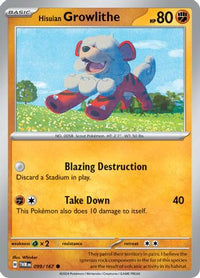 Hisuian Growlithe (99/167) - SV06 Twilight Masquerade