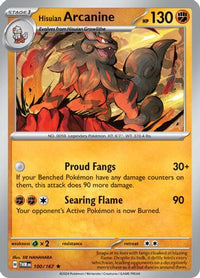 Hisuian Arcanine (100) - SV06 Twilight Masquerade Holofoil