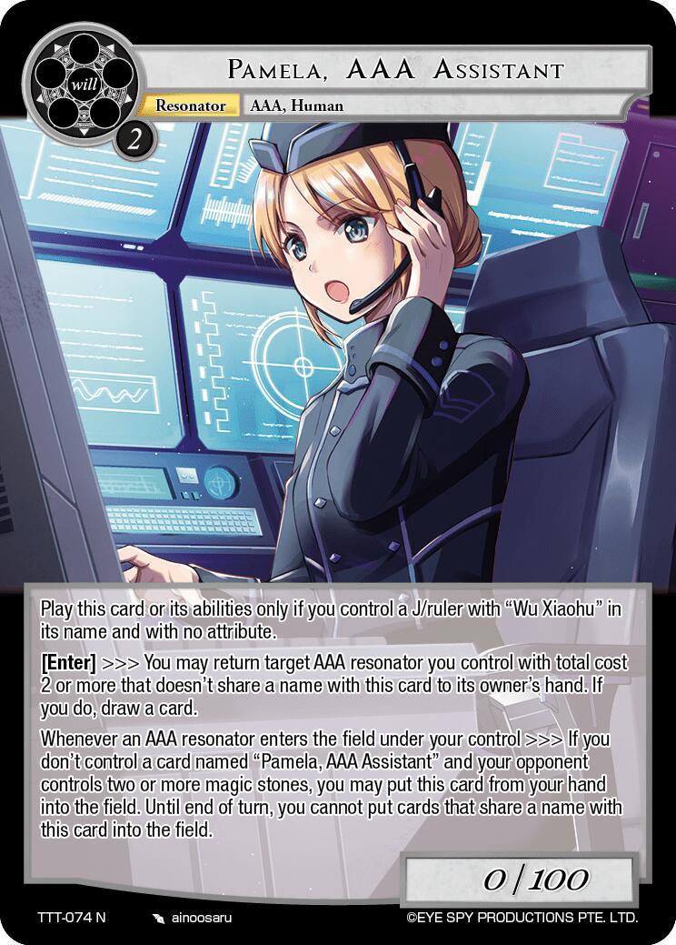 Pamela, AAA Assistant (TTT-074 N) [Thoth of the Trinity] - POKÉ JEUX
