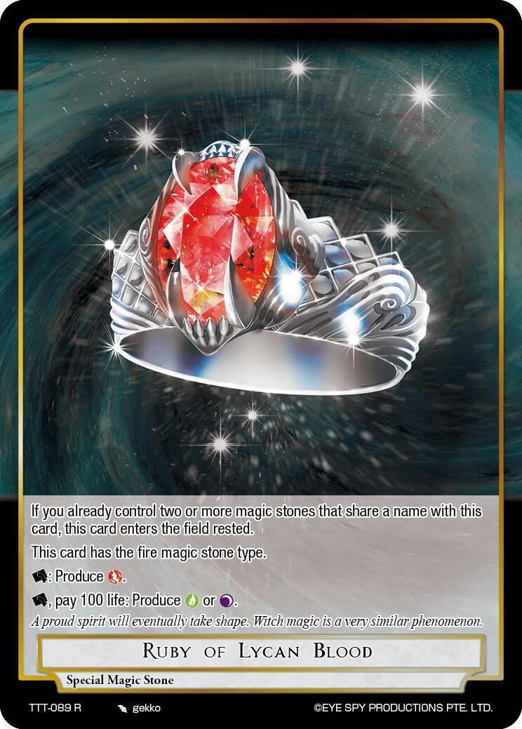 Ruby of Lycan Blood (TTT-089 R) [Thoth of the Trinity] - POKÉ JEUX