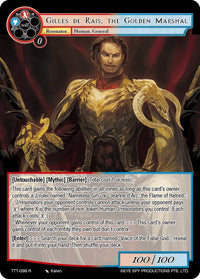 Gilles de Rais, the Golden Marshal (TTT-098 R) [Thoth of the Trinity] - POKÉ JEUX