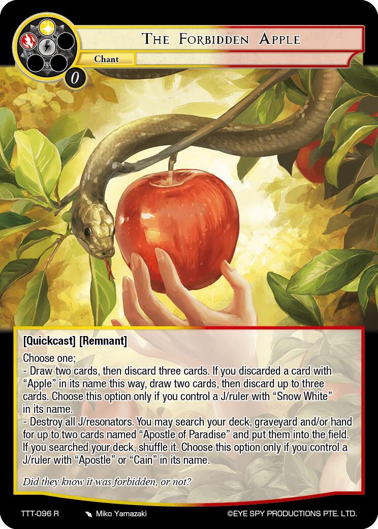 The Forbidden Apple (TTT-096 R) [Thoth of the Trinity] - POKÉ JEUX