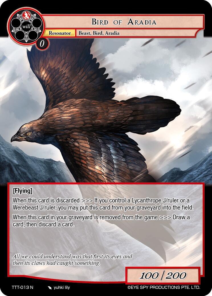 Bird of Aradia (TTT-013 N) [Thoth of the Trinity] - POKÉ JEUX