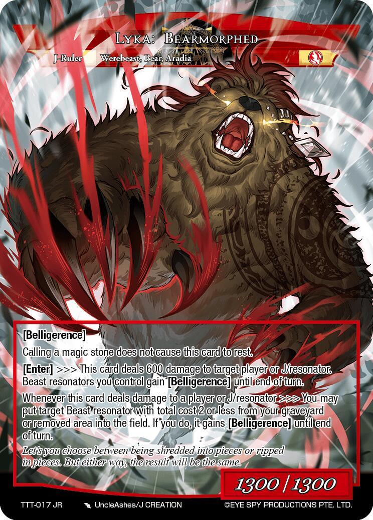 Lyka: Bearmorphed (TTT-017 JR) [Thoth of the Trinity] - POKÉ JEUX