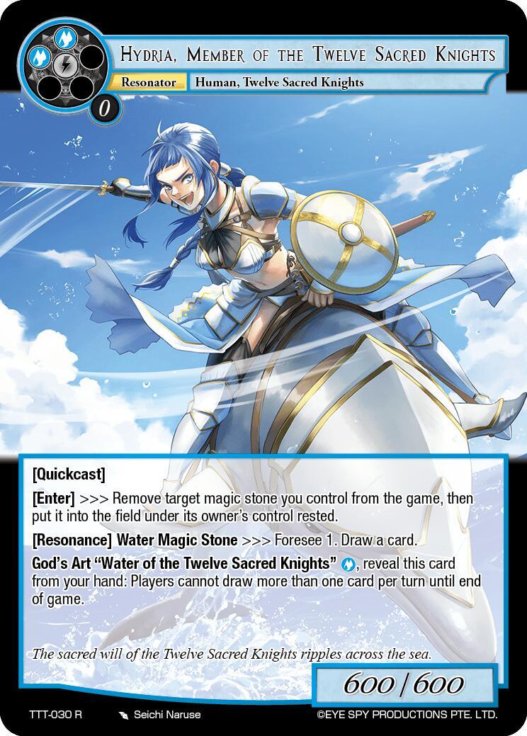 Hydria, Member of the Twelve Sacred Knights (TTT-030 R) [Thoth of the Trinity] - POKÉ JEUX