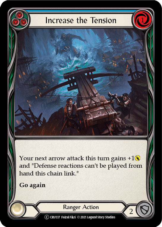 Increase the Tension (Blue) [U-CRU137] (Crucible of War Unlimited) Unlimited Normal - POKÉ JEUX