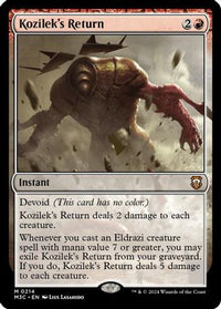 Kozilek's Return (Ripple Foil) (M3C-214) - Commander: Modern Horizons 3 Foil