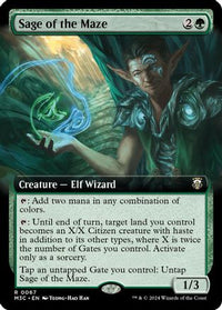 Sage of the Maze (Extended Art) (Ripple Foil) (M3C-067) - Commander: Modern Horizons 3 Foil