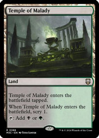 Temple of Malady (Ripple Foil) (M3C-388) - Commander: Modern Horizons 3 Foil