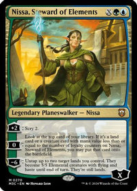 Nissa, Steward of Elements (Ripple Foil) (M3C-270) - Commander: Modern Horizons 3 Foil