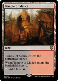 Temple of Malice (Ripple Foil) (M3C-389) - Modern Horizons 3 Commander Foil