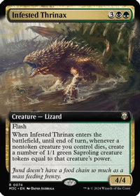 Infested Thrinax (Extended Art) (Ripple Foil) (M3C-074) - Commander: Modern Horizons 3 Foil