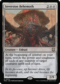 Inversion Behemoth  (Ripple Foil) (M3C-034) - Modern Horizons 3 Commander Foil