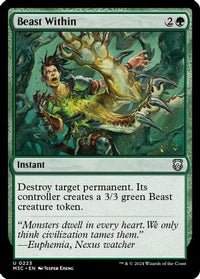 Beast Within (Ripple Foil) (M3C-223) - Modern Horizons 3 Commander Foil