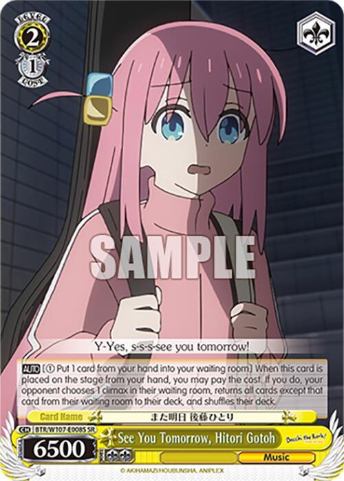 See You Tomorrow, Hitori Gotoh (BTR/W107-E008S SR) [BOCCHI THE ROCK!] - POKÉ JEUX