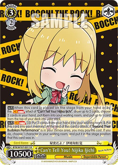 Can't Tell You! Nijika Ijichi (BTR/W107-E011 R) [BOCCHI THE ROCK!] - POKÉ JEUX