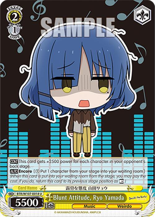 Blunt Attitude, Ryo Yamada (BTR/W107-E018 U) [BOCCHI THE ROCK!] - POKÉ JEUX