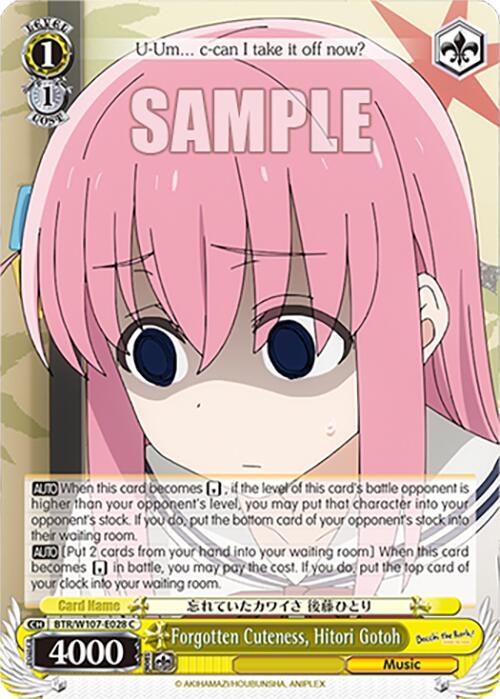 Forgotten Cuteness, Hitori Gotoh (BTR/W107-E028 C) [BOCCHI THE ROCK!] - POKÉ JEUX