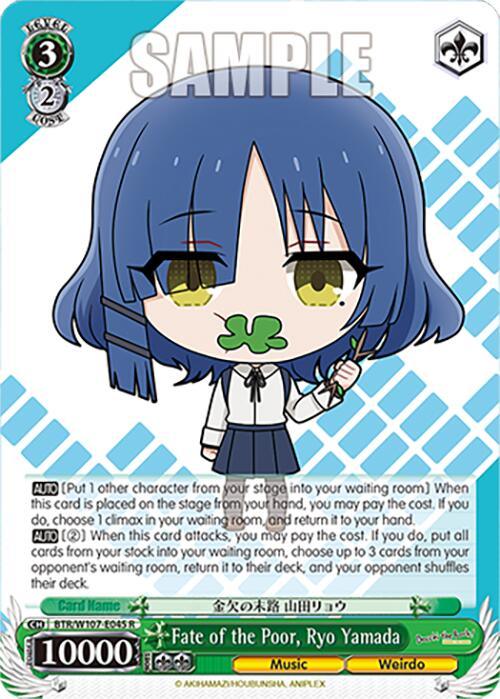 Fate of the Poor, Ryo Yamada (BTR/W107-E045 R) [BOCCHI THE ROCK!] - POKÉ JEUX