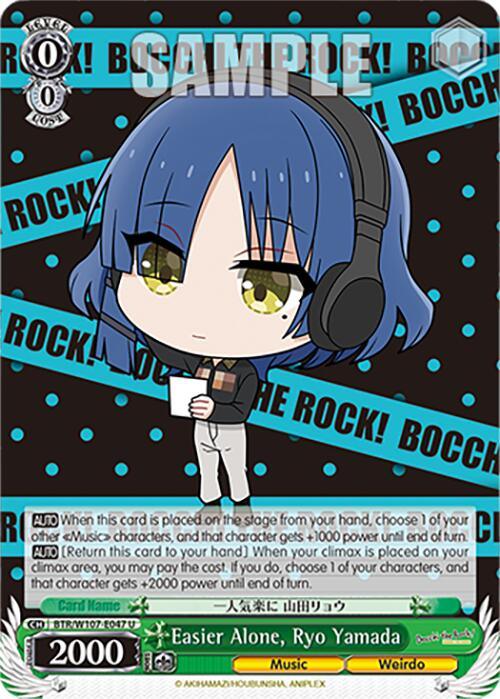 Easier Alone, Ryo Yamada (BTR/W107-E047 U) [BOCCHI THE ROCK!] - POKÉ JEUX