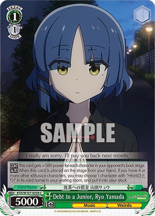 Debt to a Junior, Ryo Yamada (BTR/W107-E059 C) [BOCCHI THE ROCK!] - POKÉ JEUX