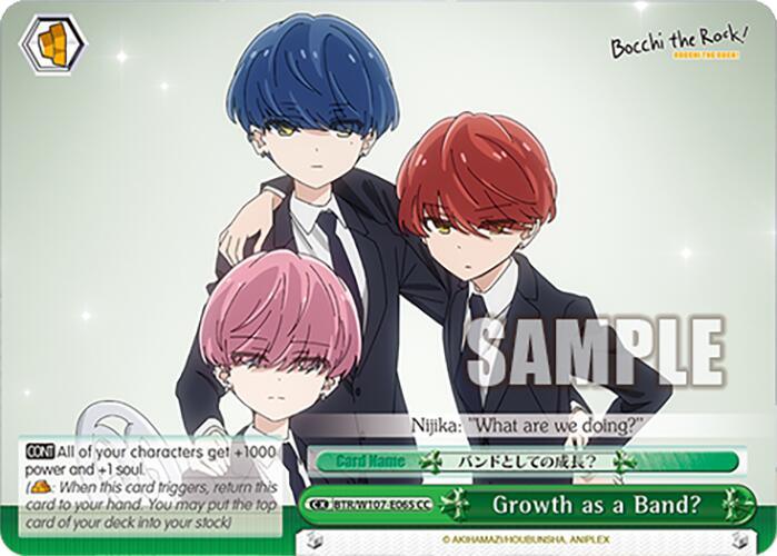 Growth as a Band? (BTR/W107-E065 CC) [BOCCHI THE ROCK!] - POKÉ JEUX
