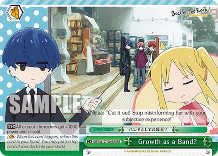 Growth as a Band? (BTR/W107-E065R RRR) [BOCCHI THE ROCK!] - POKÉ JEUX